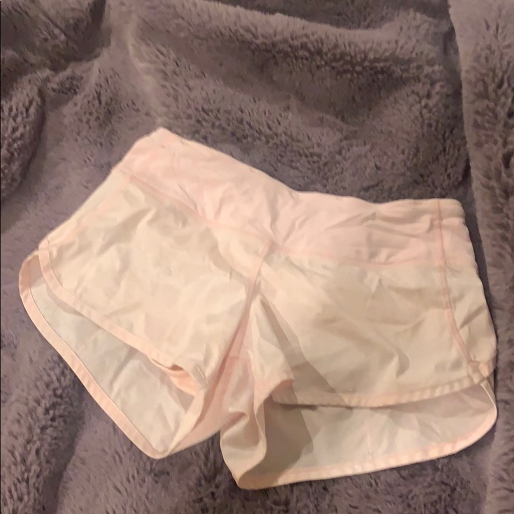 Pink sparkle  lululemon speed shorts